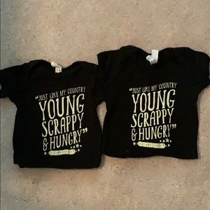 Twins! Hamilton onesies